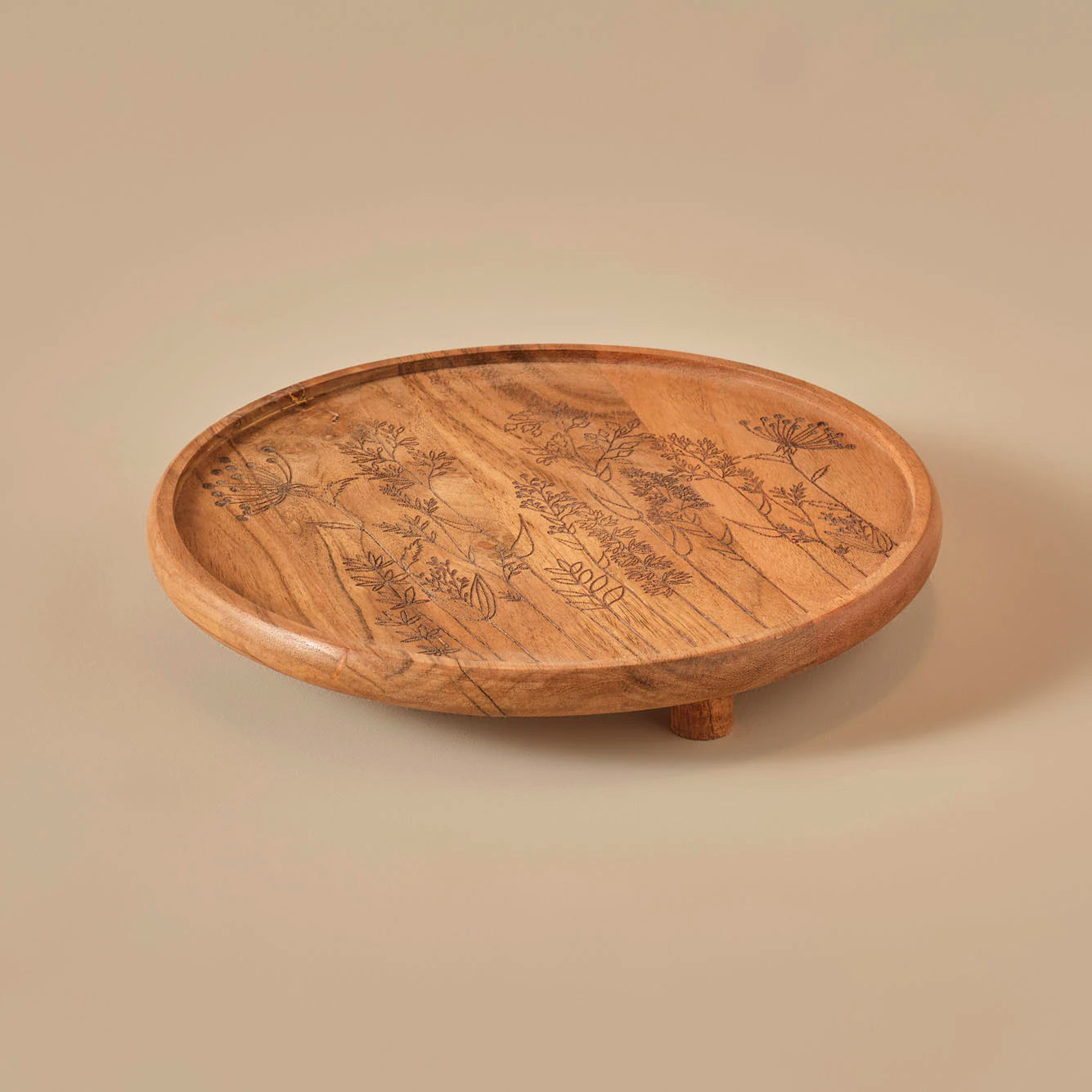 Jane Sunum Tabağı Naturel (27x3 cm)