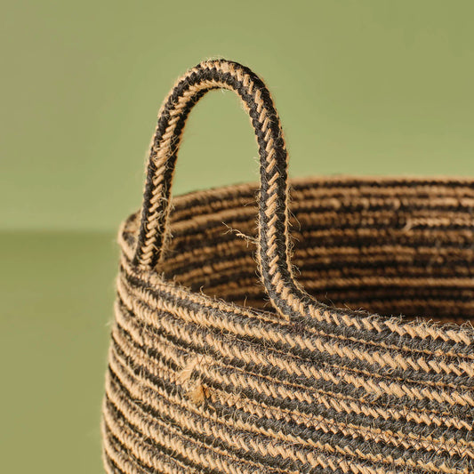 Besy Jüt Oval Sepet Naturel (30x18 cm)