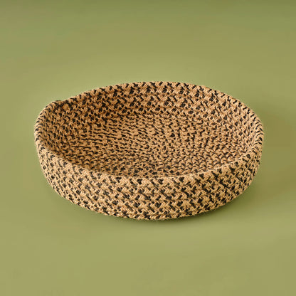 Nice Jüt Yuvarlak Tepsi Naturel (30x6 cm)