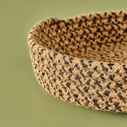 Nice Jüt Yuvarlak Tepsi Naturel (30x6 cm)