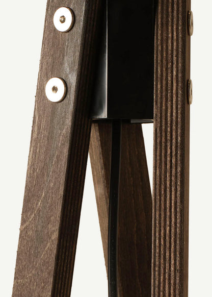Bella Ahşap Lambader Jüt-Ceviz (40x40x125 cm)