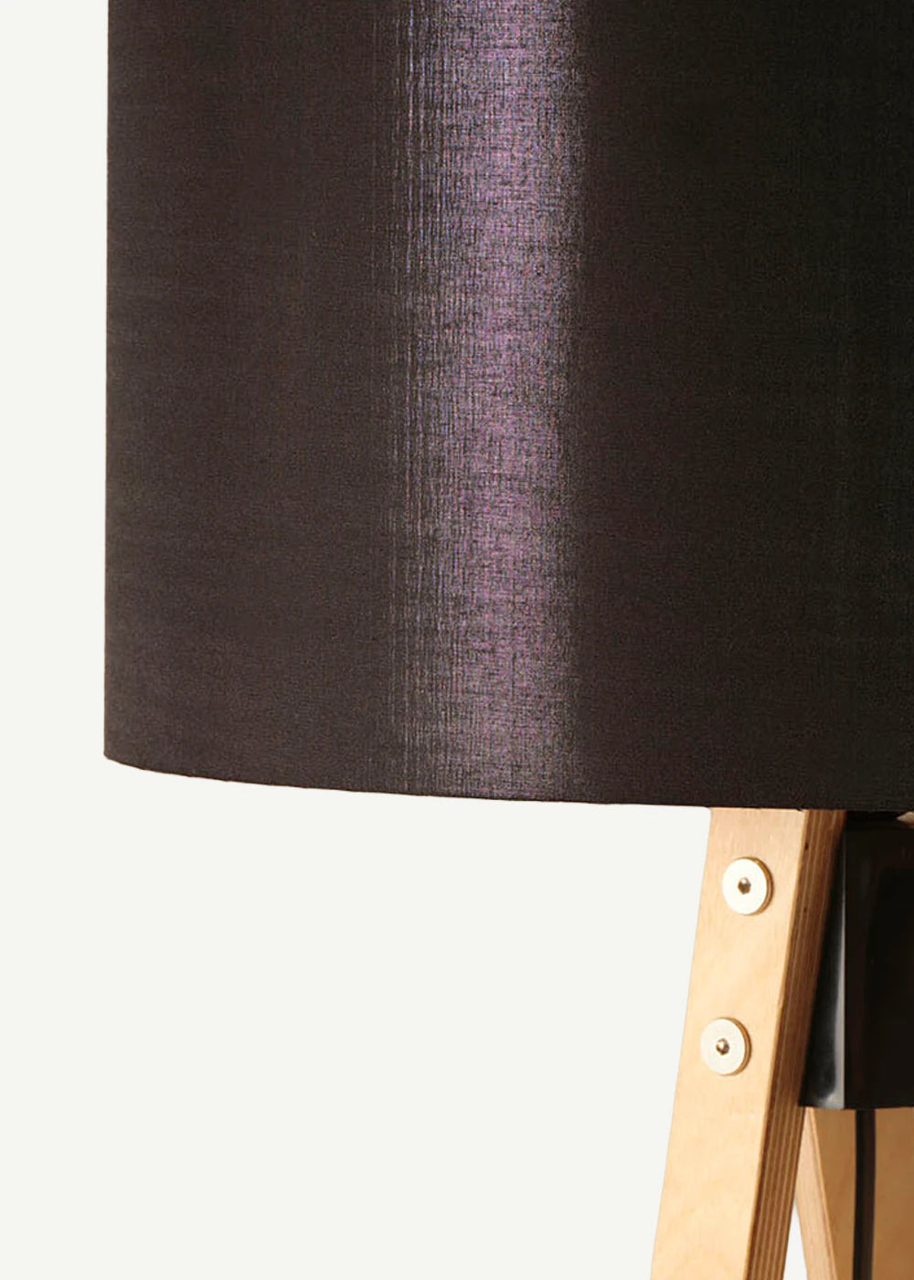 Bella Ahşap Lambader Siyah Gold-Huş (40x40x125 cm) - SİYAH KROM-HUŞ - 40x40x125 cm - 2