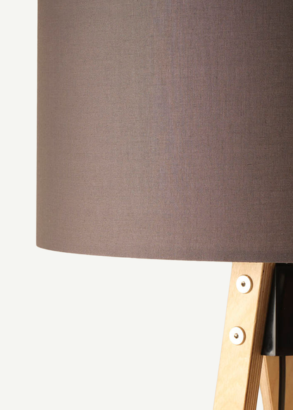 Bella Ahşap Lambader Siyah Gold-Huş (40x40x125 cm) - ANTRASİT-HUŞ - 40x40x125 cm - 2