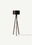 Bella Floor Lamp Gold-Black (40x40x125 cm)