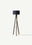 Bella Floor Lamp Gold-Black (40x40x125 cm)