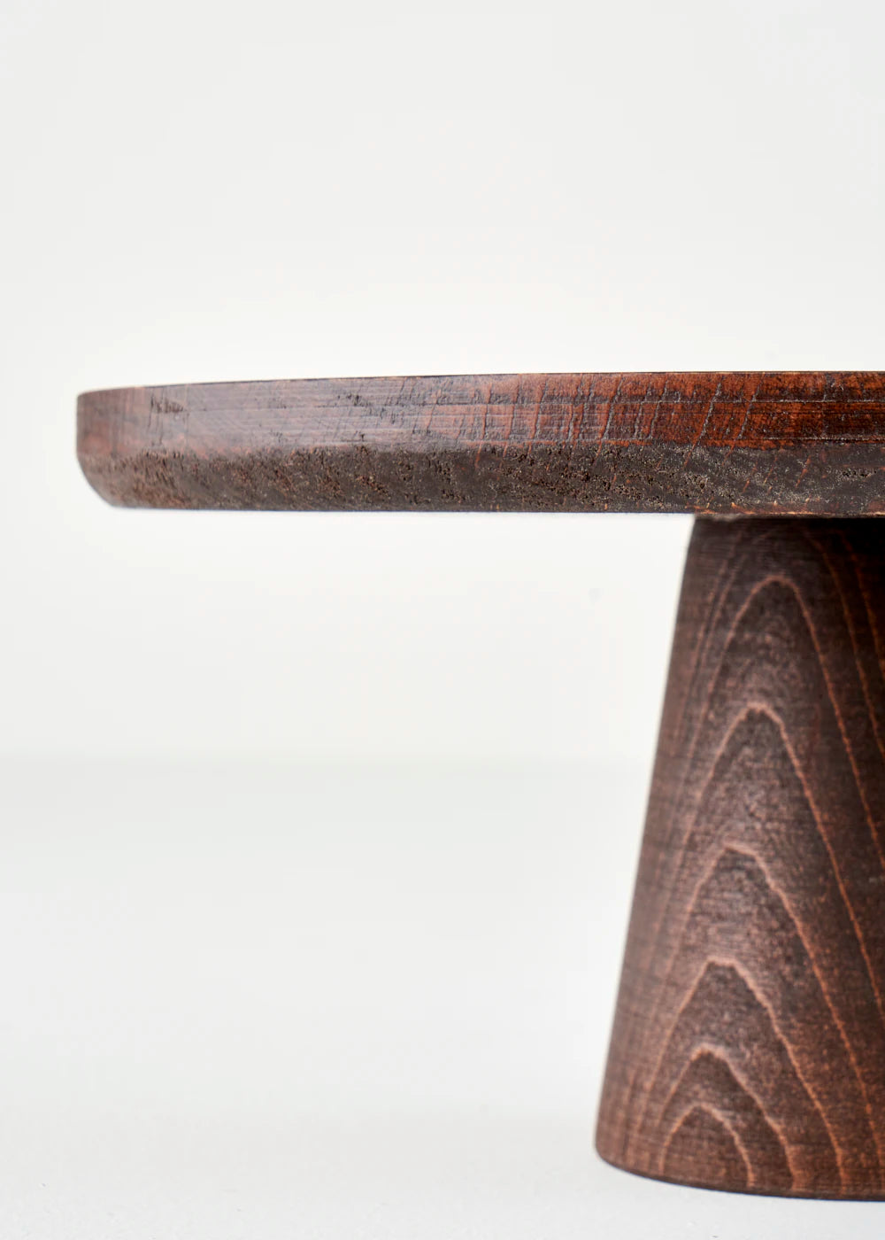 Ven Ahşap Kek Standı Naturel (21 cm) - 26 cm - BEJ - 2