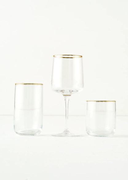 Premium Bardak-Kadeh Set 18'li Gold