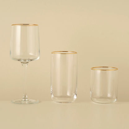 Premium Bardak-Kadeh Set 18'li Gold