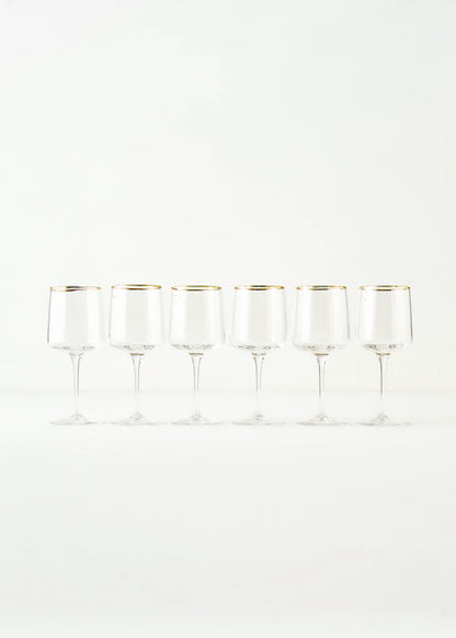 Premium Kadeh 6'lı Gold (320 cc)