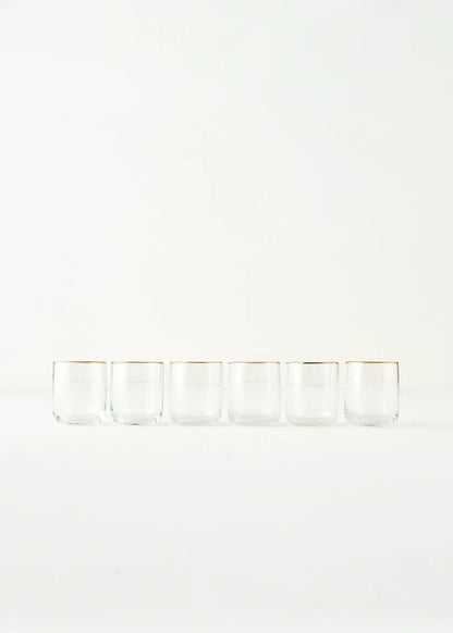 Premium Bardak 6'lı Gold (270 cc)