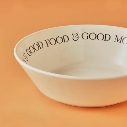 Motto Seramik Salata Kasesi Beyaz (24 cm)