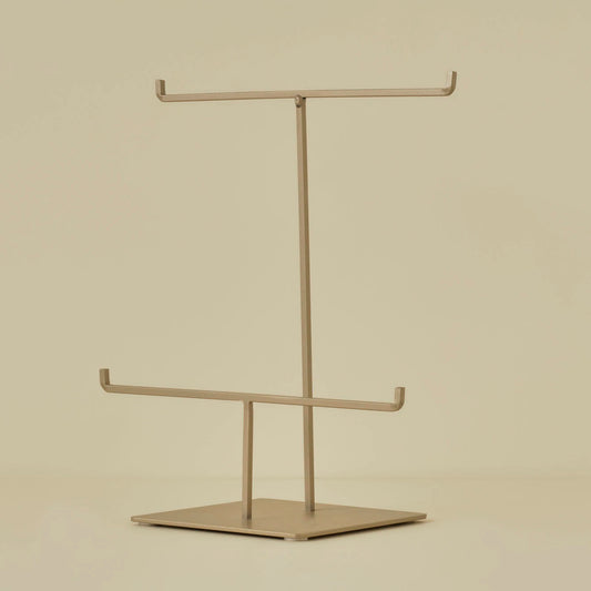 Beauty Metal Takı Askılığı 2'li Bej (30x25 cm)