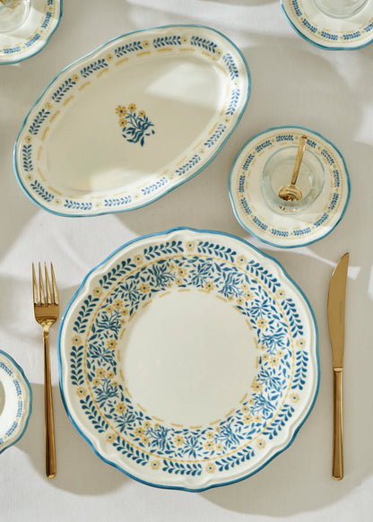 Liana Stoneware 26 Parça 6 Kişilik Kahvaltı Takımı Mavi - 5