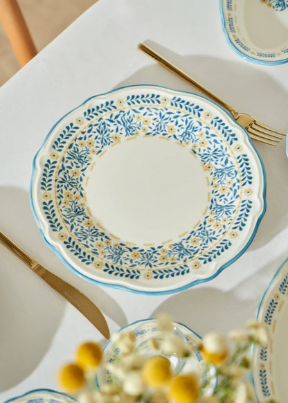 Liana Stoneware 26 Parça 6 Kişilik Kahvaltı Takımı Mavi - 6