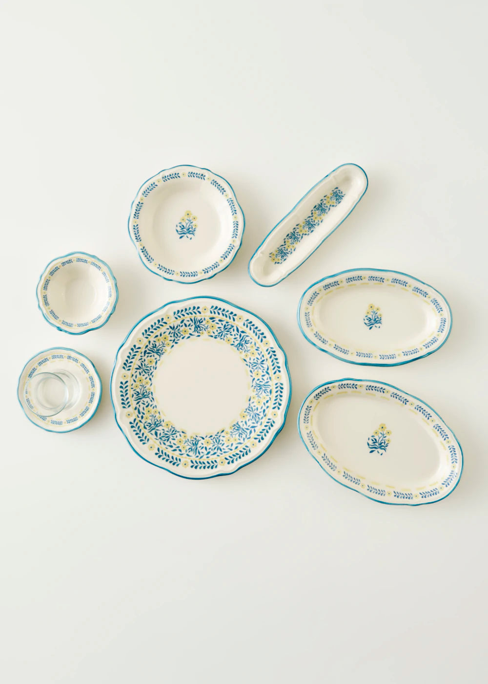 Liana Stoneware 26 Parça 6 Kişilik Kahvaltı Takımı Mavi - 8