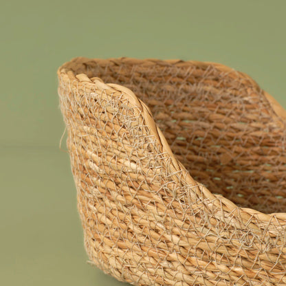 Berry Hasır Oval Sepet Naturel (27x16 cm)