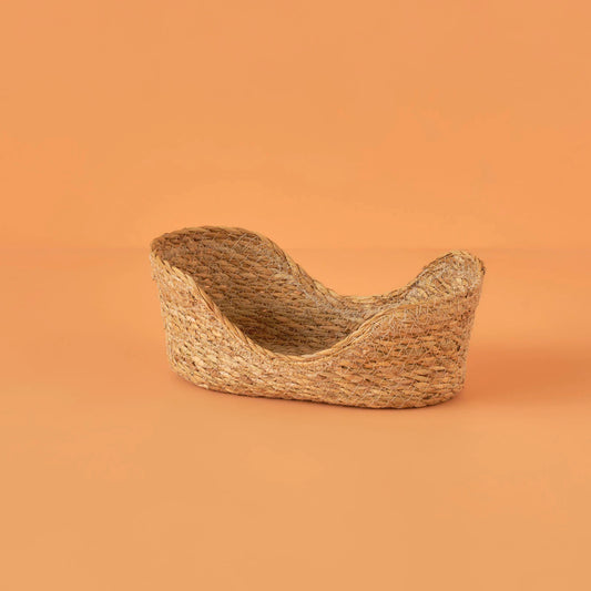 Berry Hasır Oval Sepet Naturel (24x14 cm)