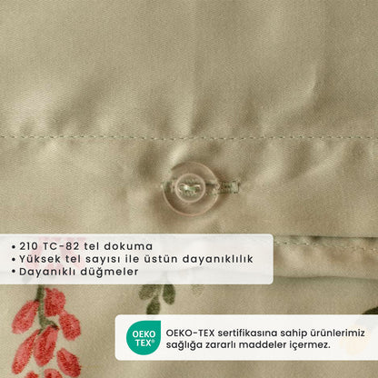 %100 Pamuk Saten Flores - 4