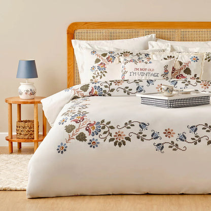 %100 Pamuk Saten Vintage