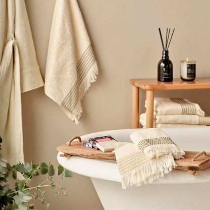 Stitch Stripes Banyo Havlusu Yeşil (90x150 cm) - 4
