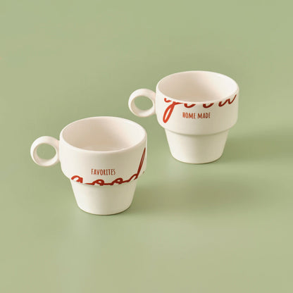 Day Espresso Seramik Kahve Fincanı 2'li Set (105 cc)