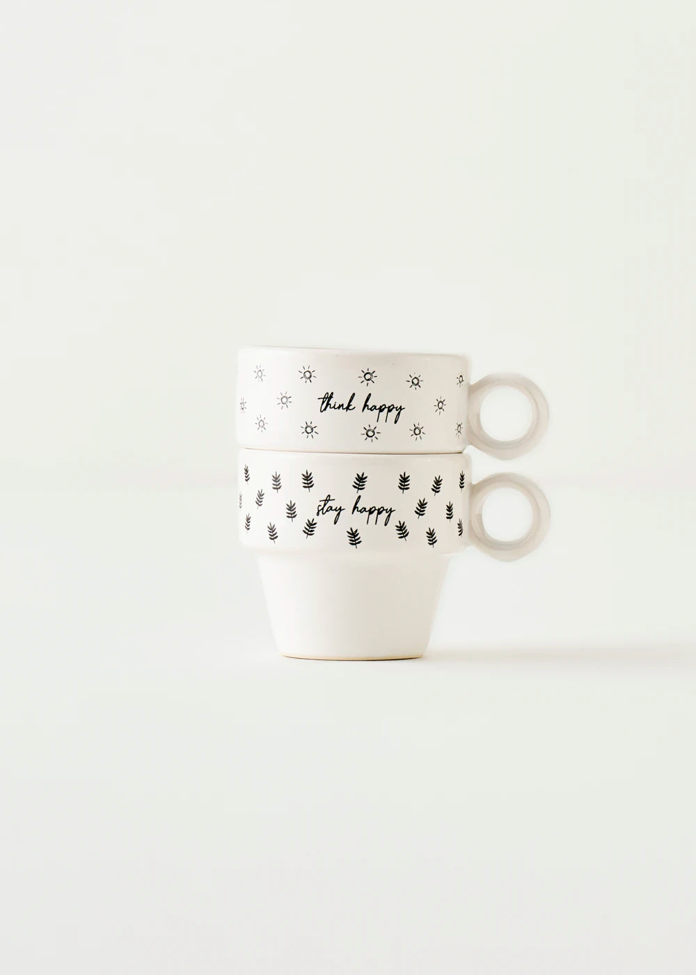 Simple Seramik Espresso 2'li Kahve Fincanı Seti (105 cc)
