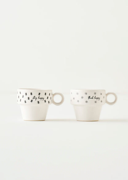 Simple Seramik Espresso 2'li Kahve Fincanı Seti (105 cc)