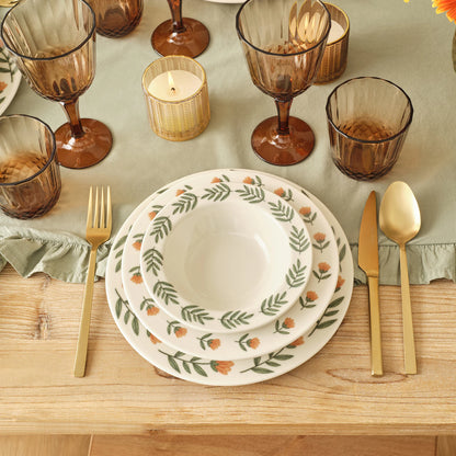 Adalie Stoneware 24 Parça 6 Kişilik Yemek Takımı