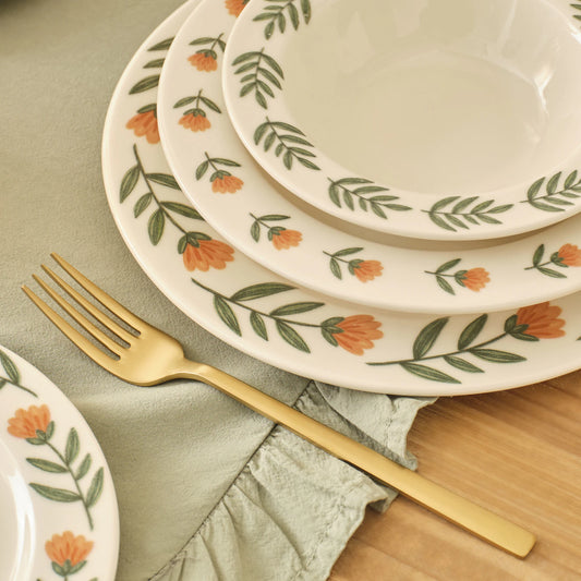 Adalie Stoneware 24 Parça 6 Kişilik Yemek Takımı