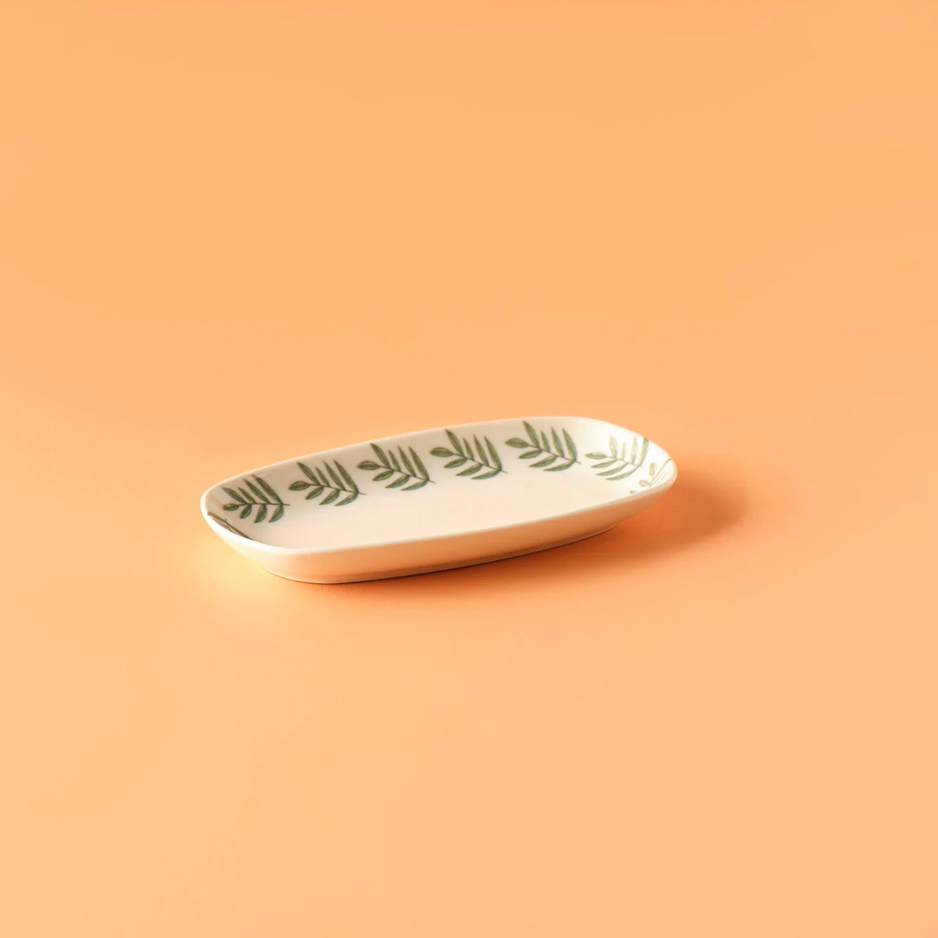 Adalie Stoneware Küçük Kayık Tabak Yeşil (21x11 cm) - 2