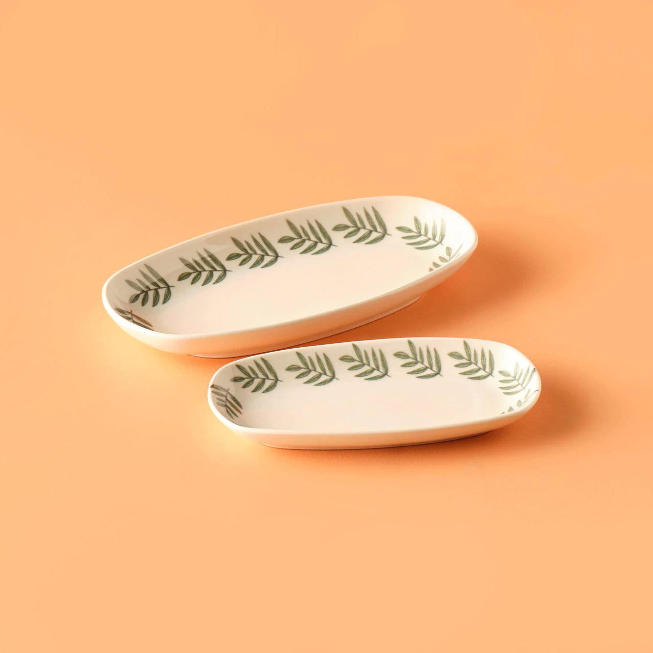 Adalie Stoneware Büyük Kayık Tabak Yeşil (27x14 cm) - 3