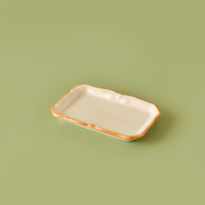 Pavia Mini Sunum Tabağı Somon (14x9,5 cm)