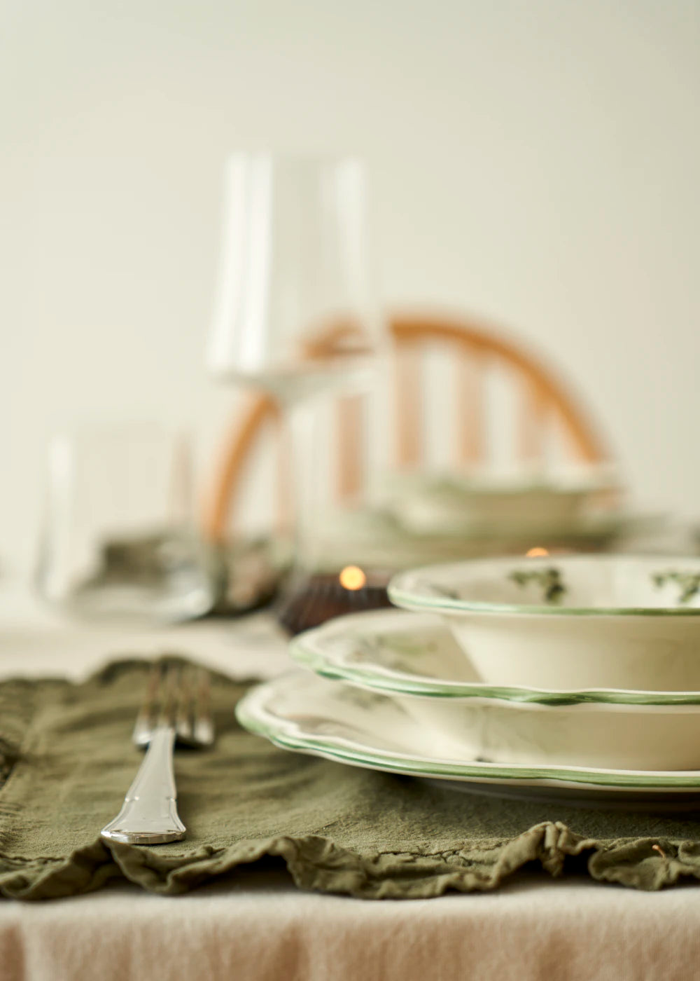 Julia Stoneware 48 Parça 12 Kişilik Yemek Takımı Yeşil - 6