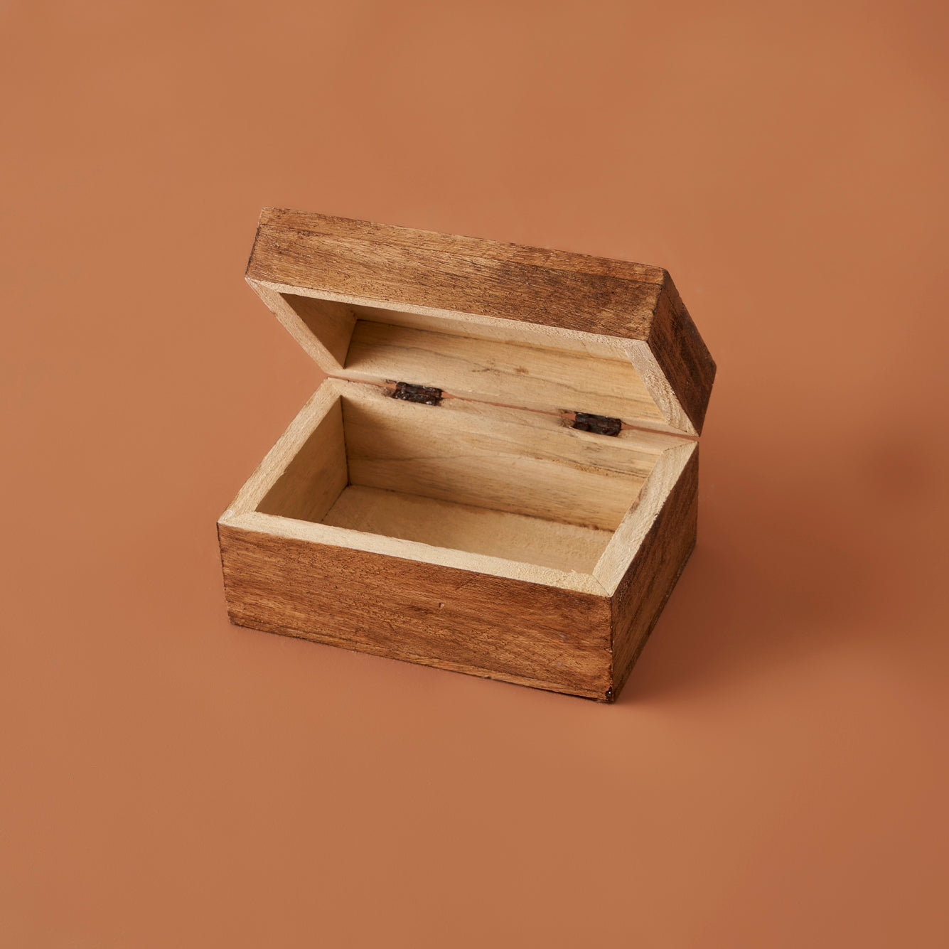 Etnic Mango Ağacı Dekoratif Kutu Naturel (10x10x6 cm) - 10x15x6 cm - NATUREL 1 - 2