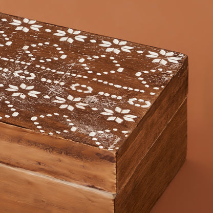Etnic Mango Ağacı Dekoratif Kutu Naturel (10x10x6 cm) - 10x15x6 cm - NATUREL 1 - 3
