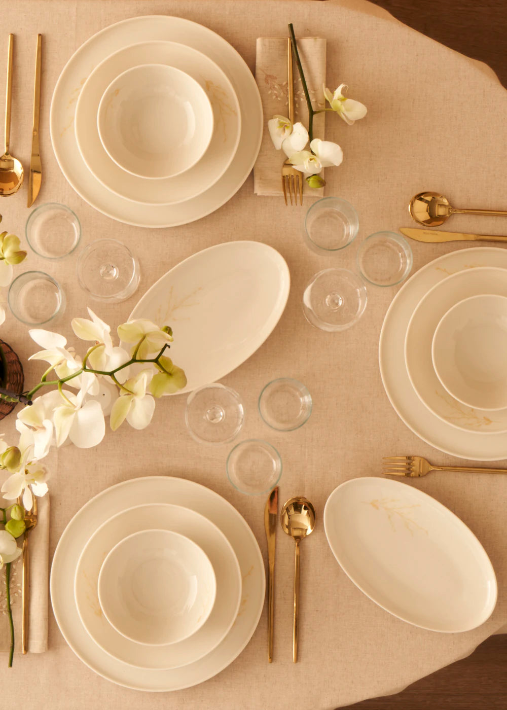 Exclusive Selection Porselen 29 Parça 6 Kişilik Yemek Takımı Beyaz