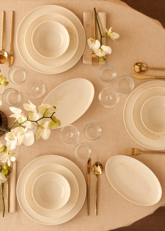 Exclusive Selection Porselen 29 Parça 6 Kişilik Yemek Takımı Beyaz