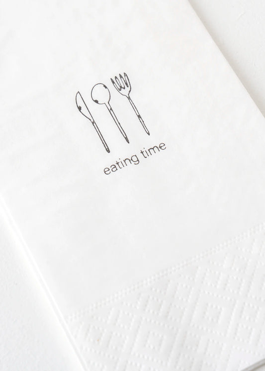 Eating Time 100'lü Peçete Beyaz (33x33 cm)