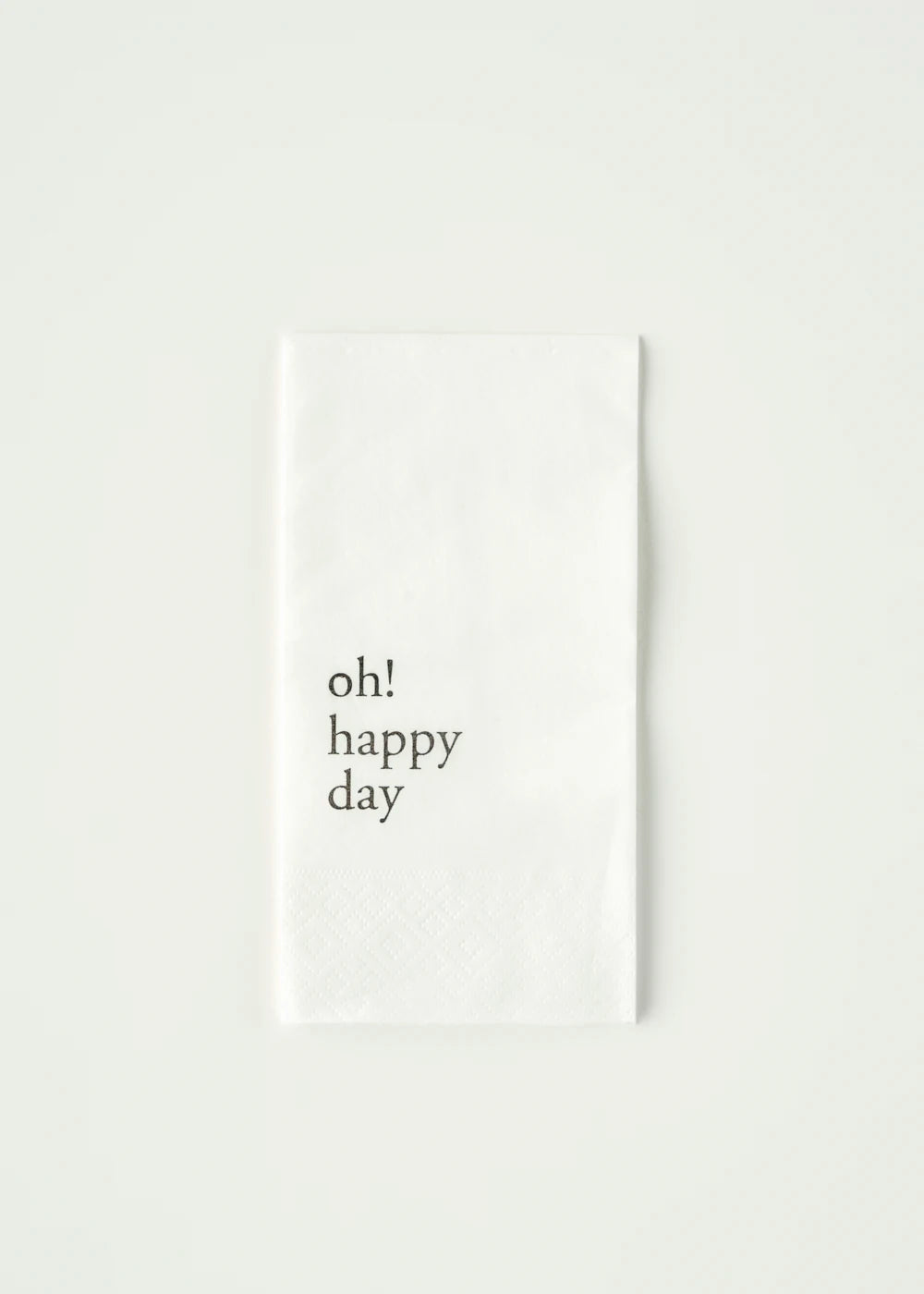 Oh Happy Day 100'lü Kağıt Peçete Beyaz (33x33 cm)