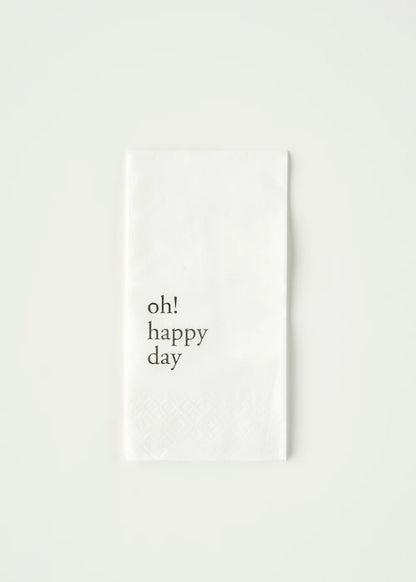 Oh Happy Day 100'lü Kağıt Peçete Beyaz (33x33 cm)