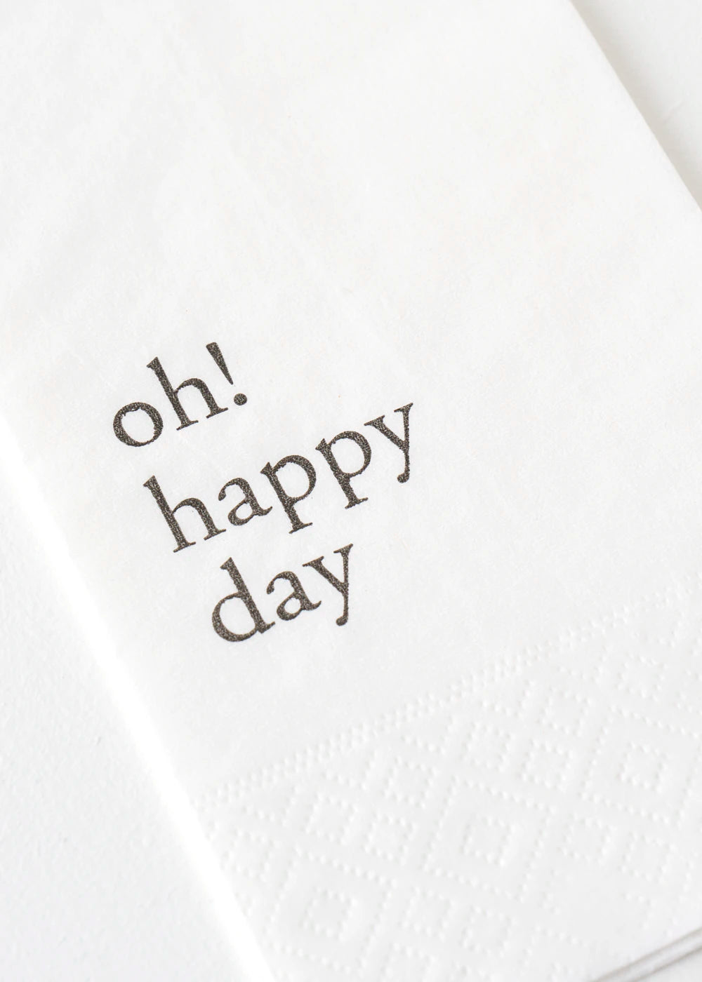 Oh Happy Day 100'lü Kağıt Peçete Beyaz (33x33 cm) - 2