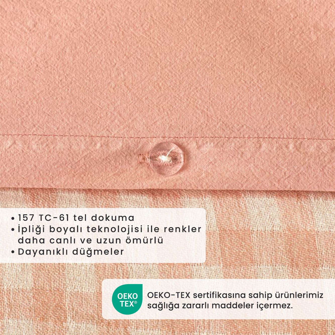 %100 Pamuk Ranforce Pavia İpliği Boyalı - 3