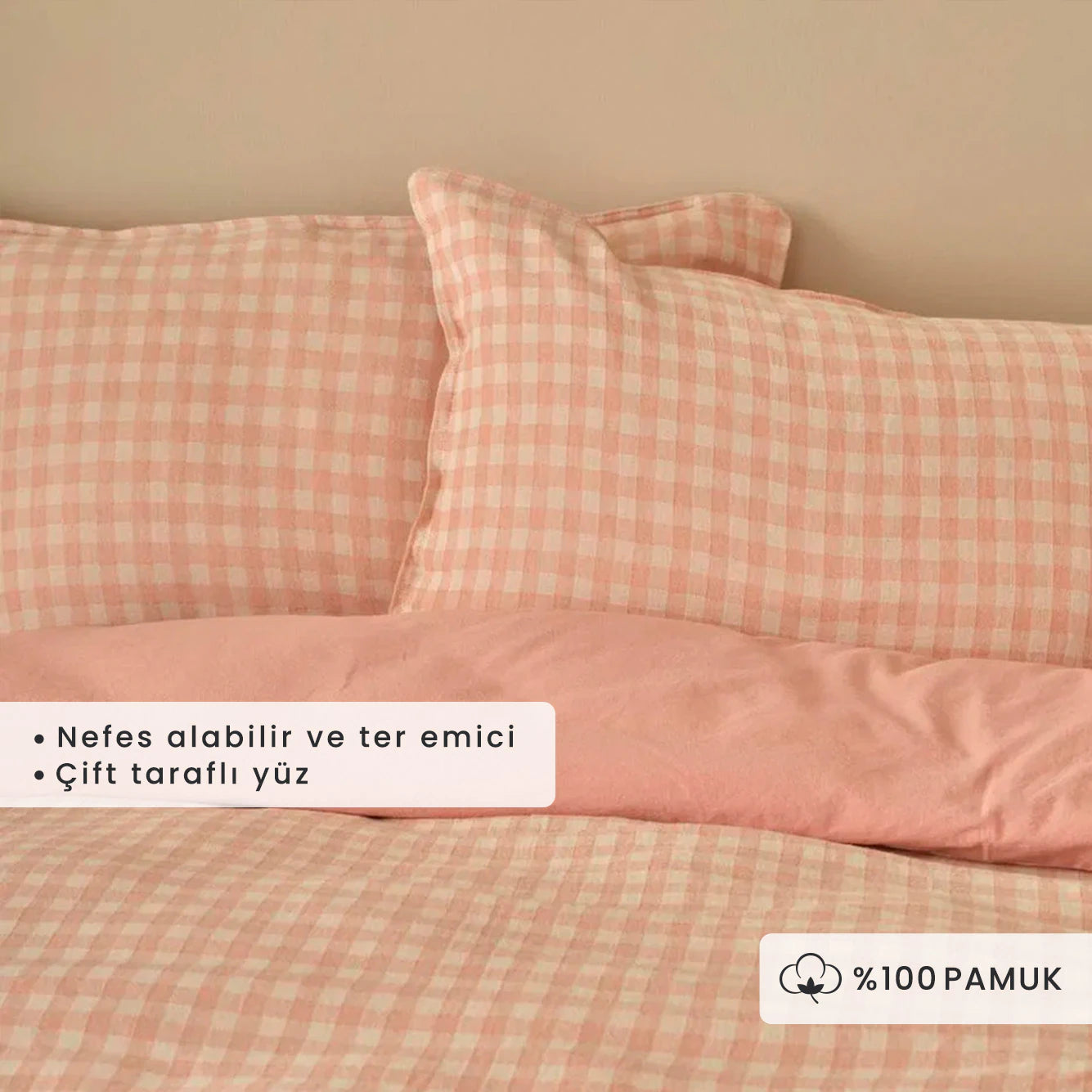%100 Pamuk Ranforce Pavia İpliği Boyalı - 240x220 cm - MÜRDÜM 1 - 2