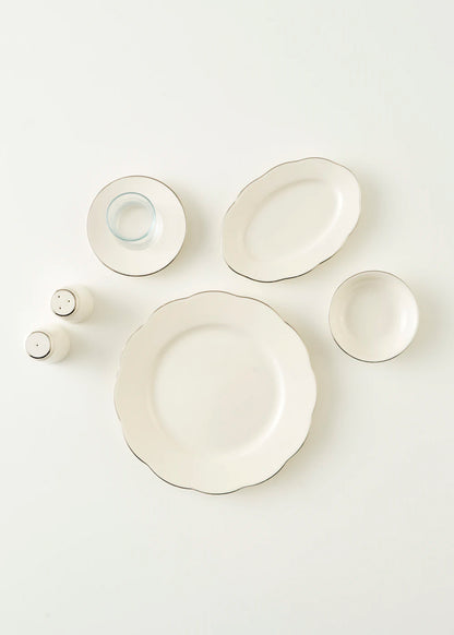 Clover Porselen 26 Parça 6 Kişilik Kahvaltı Takımı Silver - 5