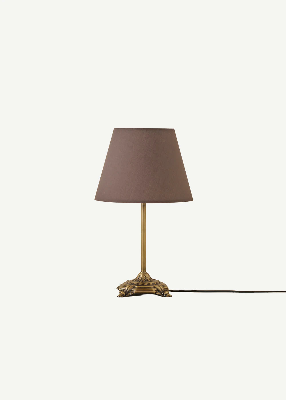Marmo Antik Abajur Antrasit (Konik Başlık) (25x17x38 cm)
