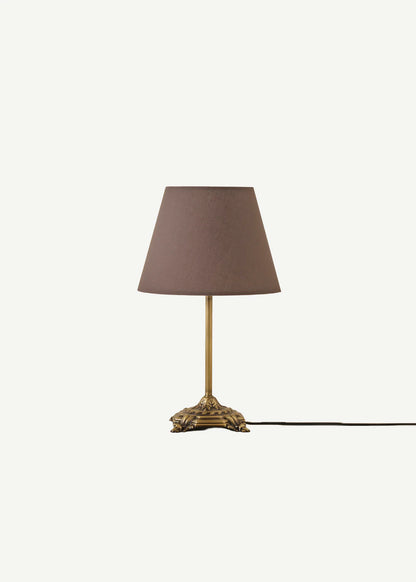 Marmo Antik Abajur Antrasit (Konik Başlık) (25x17x38 cm)