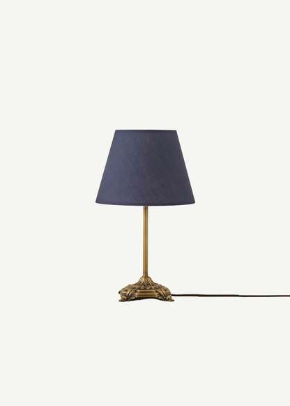Marmo Antik Abajur Antrasit (Konik Başlık) (25x17x38 cm)