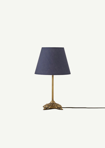 Marmo Antik Abajur Lacivert (Konik Başlık) (25x17x38 cm)