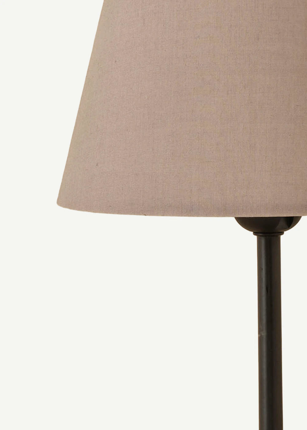 Vita Abajur Konik Başlıklı Krem- Siyah (22x17x38 cm) - BEJ-SİYAH - 22x17x38 cm - 2