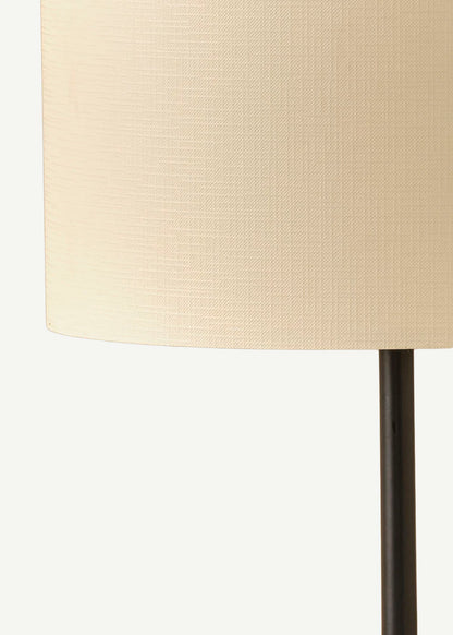 Vita Abajur Silindir Başlıklı Gri- Siyah (25x15x36 cm) - FİNLİN KREM- SİYAH - 25x15x36 cm - 2